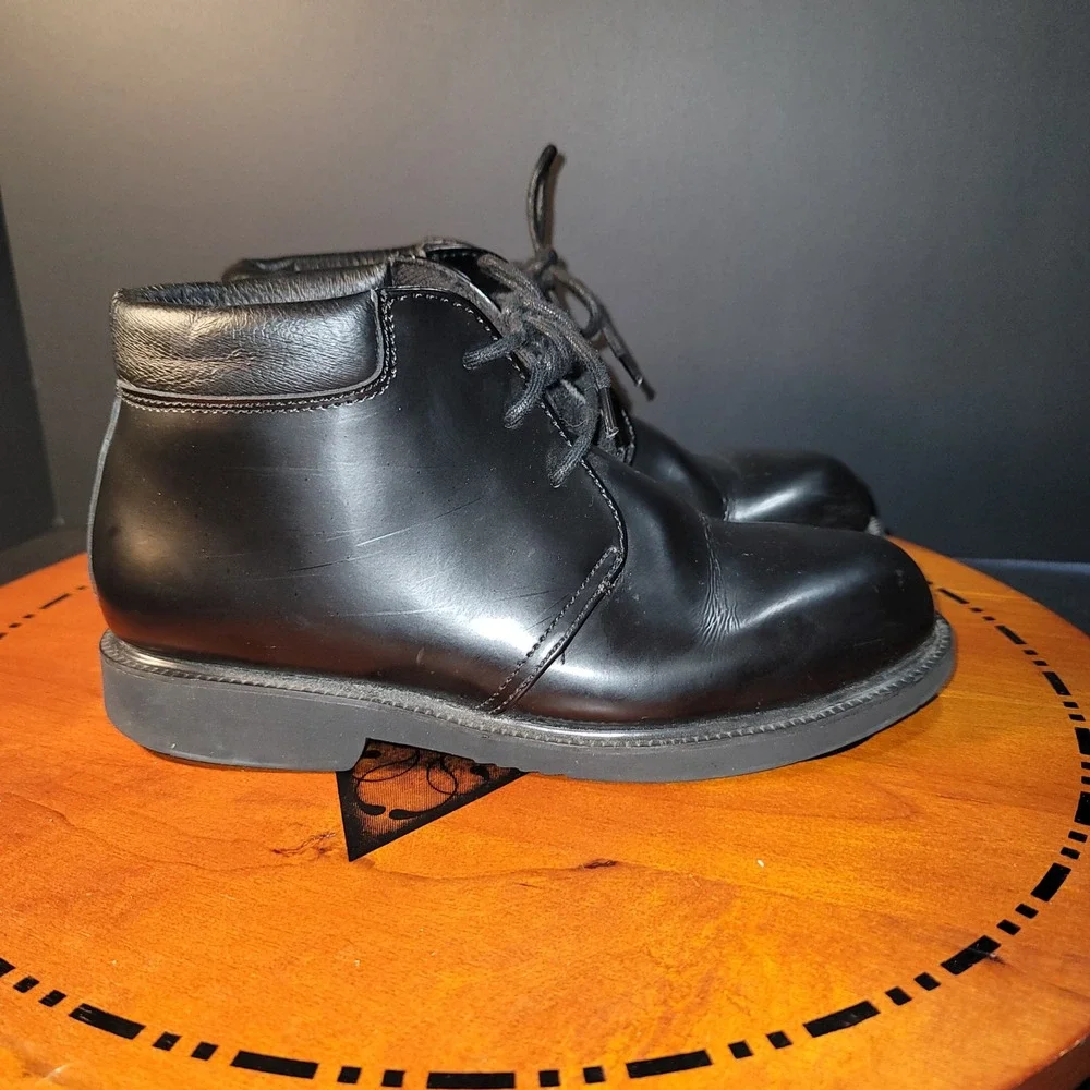 Thorogood Black Leather Chukka Boots Mens 6 Womens‎ 8 Uniform Shoes 834-6032